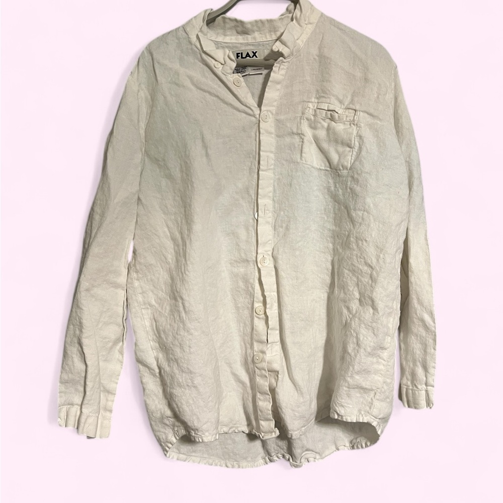 Flax Cream Button Down Shirt